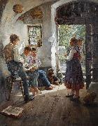 Preparing for the lesson. Hugo Loffler